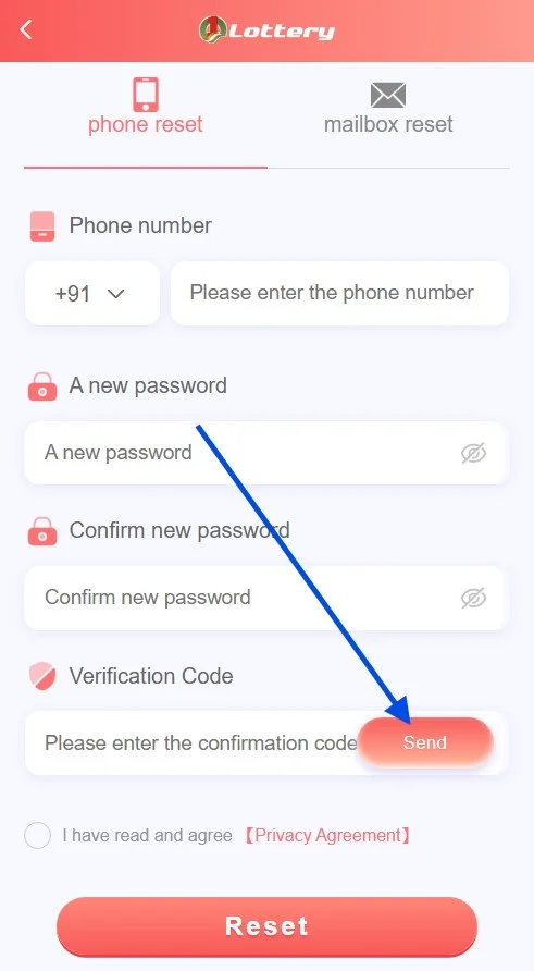 Click send button